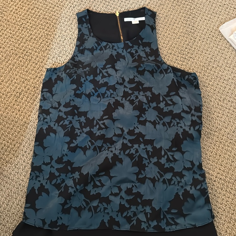 Cooper & Ella Teal Lace Sleeveless Blouse